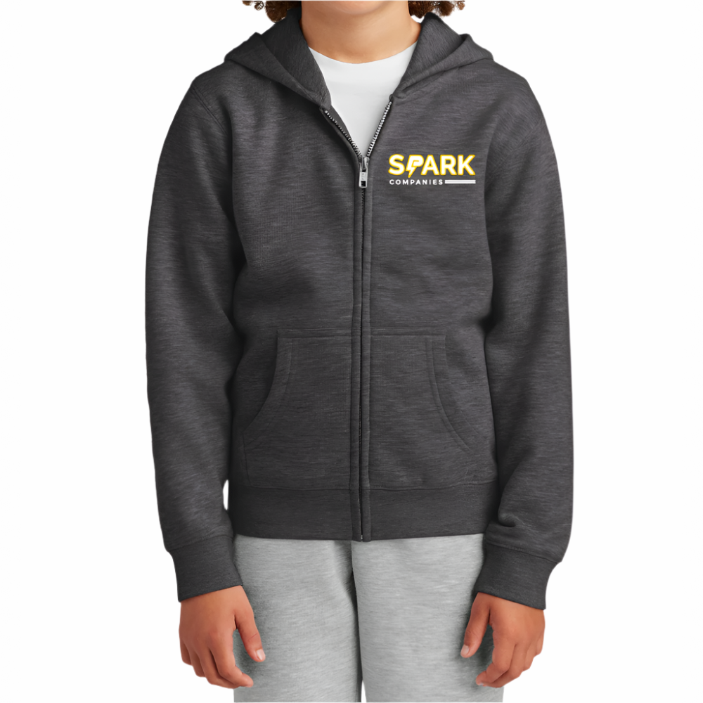 Spark Companies Youth Fleece Full-Zip Hoodie