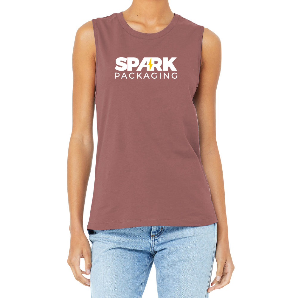 Spark Packaging Ladies Jersey Muscle Tank
