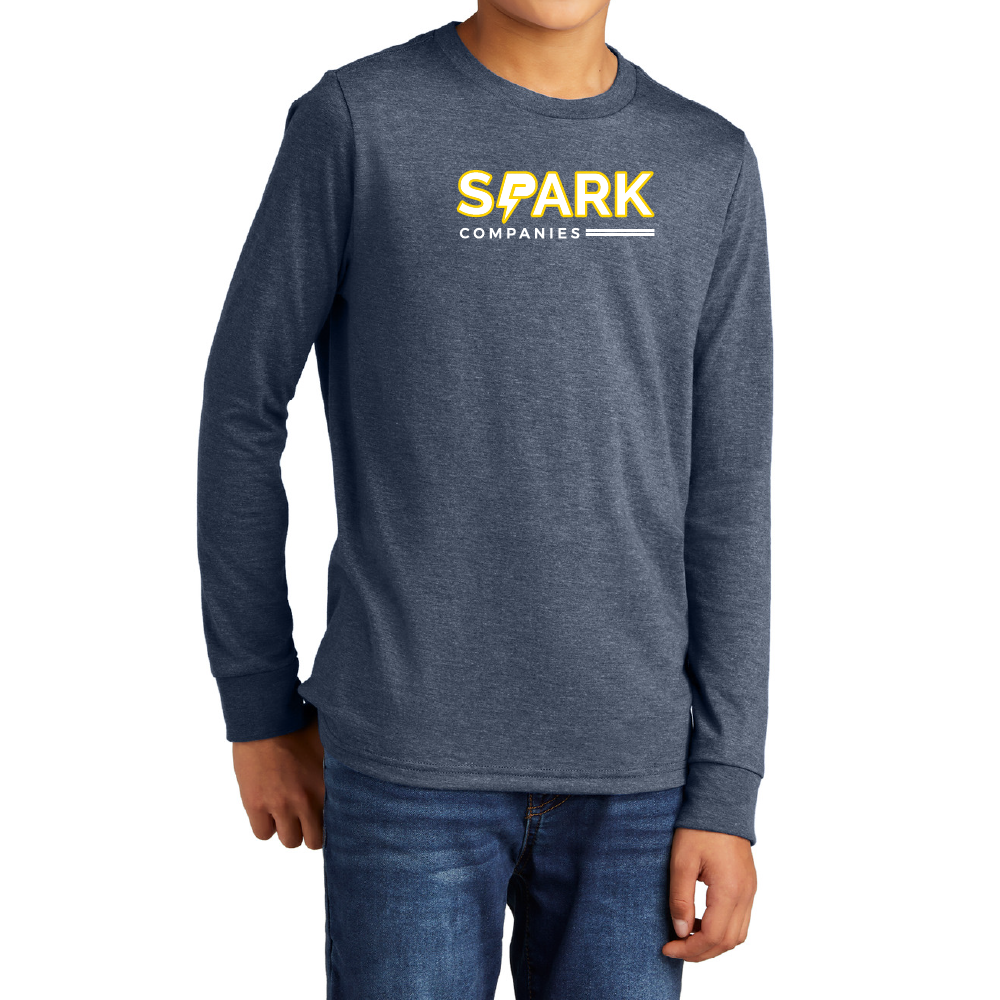 Spark Companies District® Youth Perfect Tri® Long Sleeve Tee