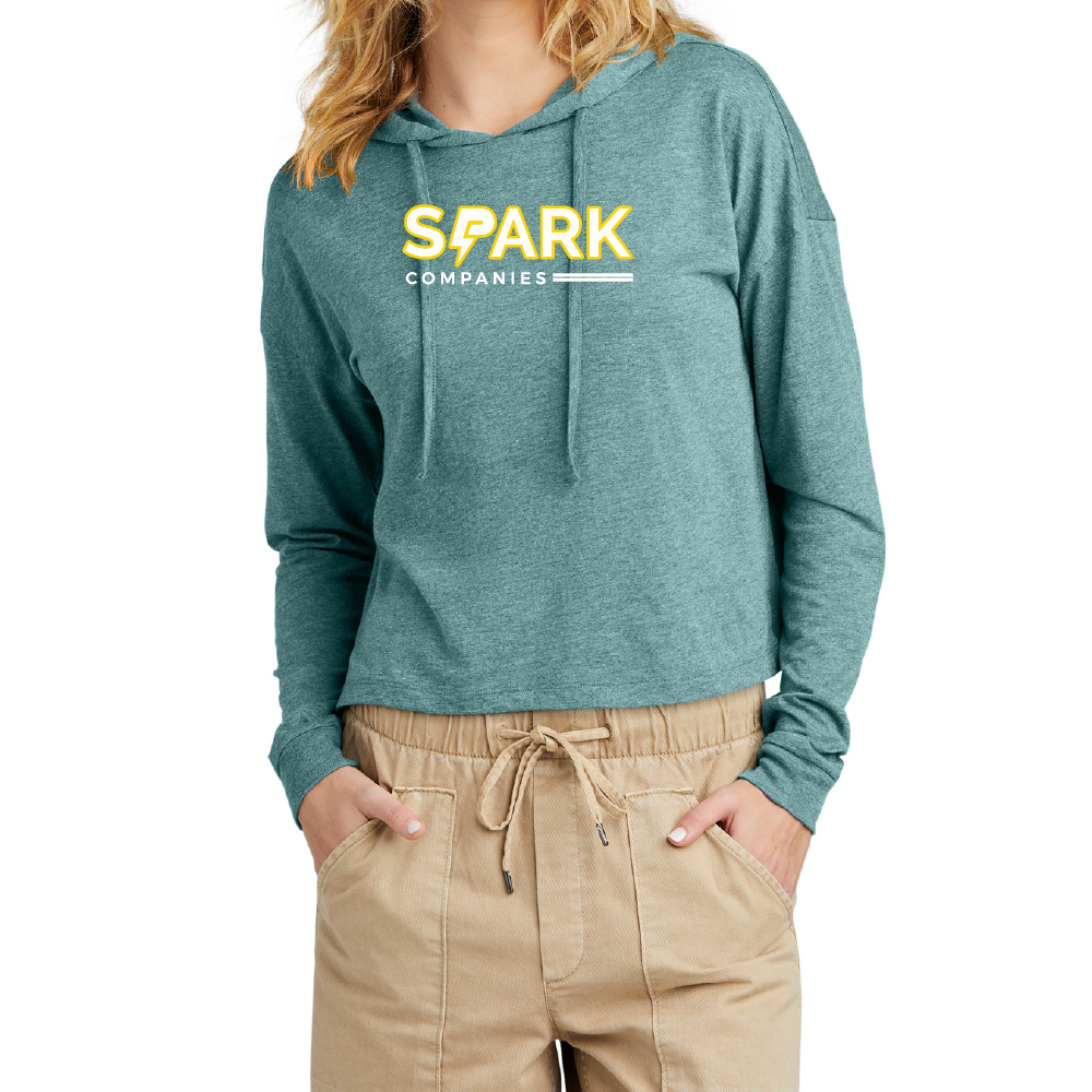 Spark Companies District® Women’s Perfect Tri® Midi Long Sleeve Hoodie