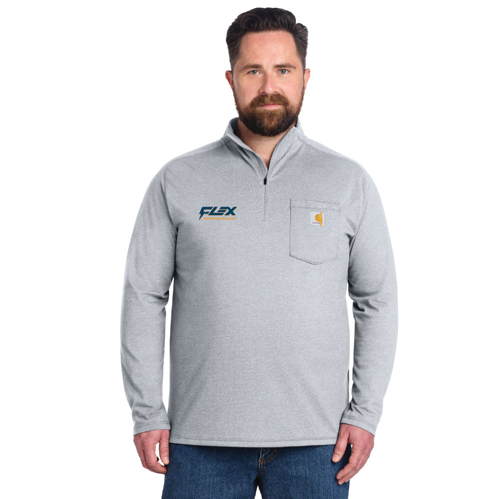 Flex Workforce Carhartt Force® 1/4-Zip Long Sleeve T-Shirt