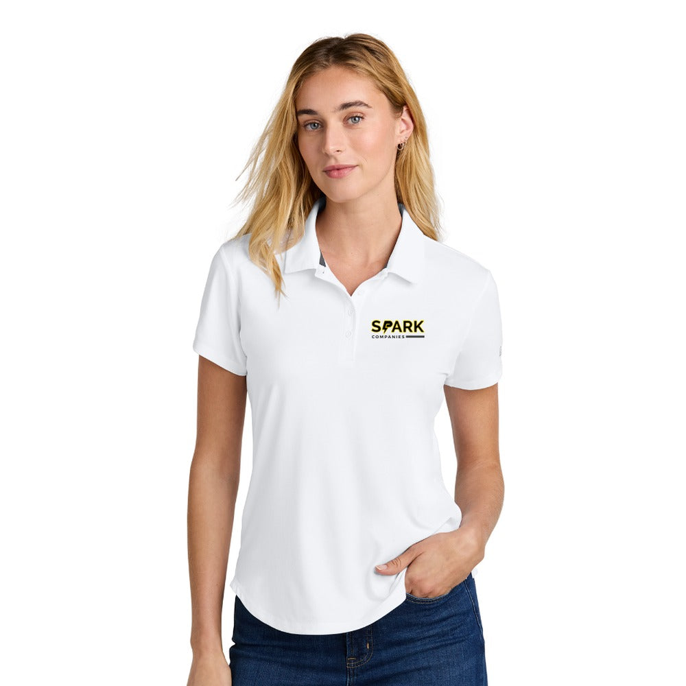 Spark Companies New Era Women's Power Polo - White