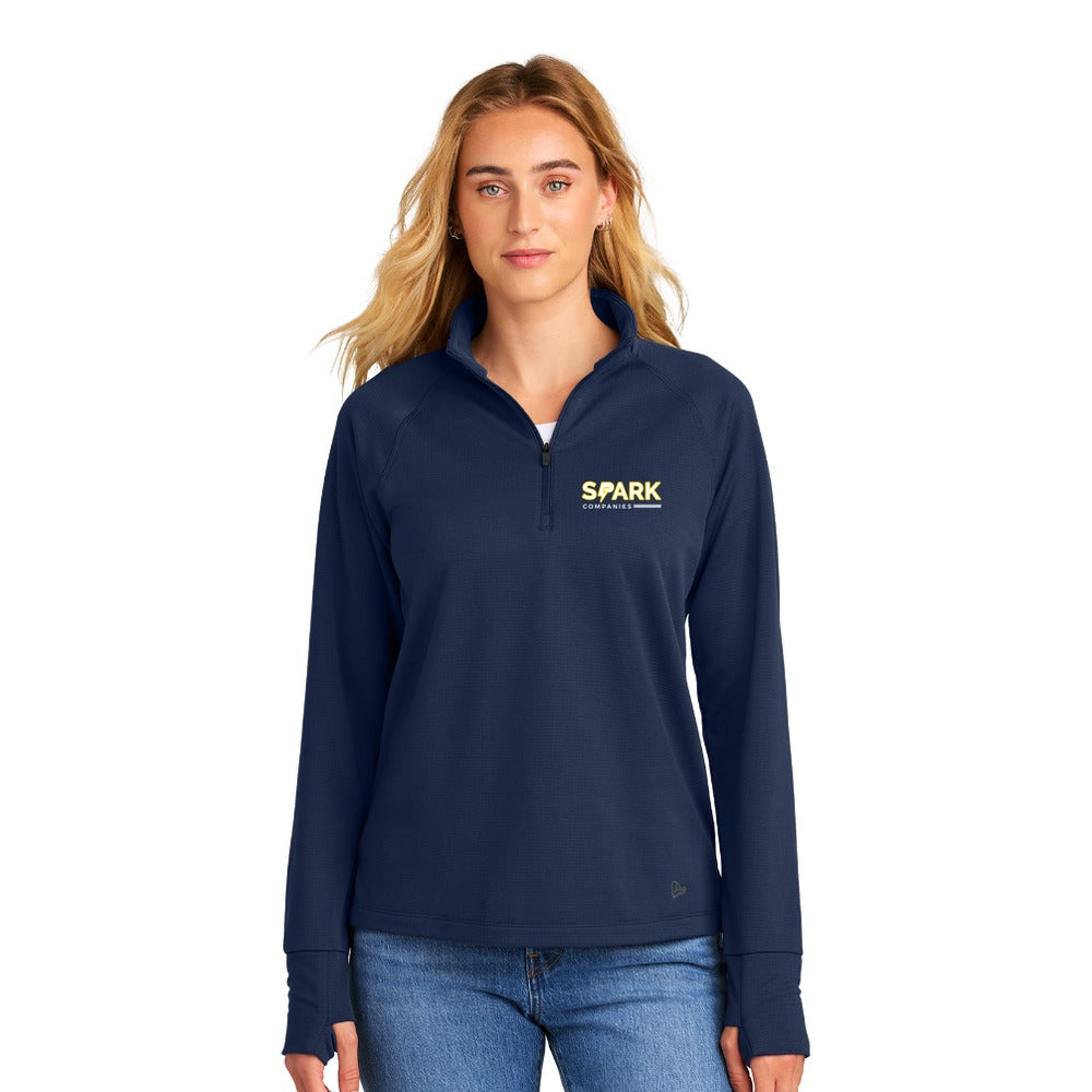 Spark Companies New Era Women's Stand Out 1/4-Zip - True Navy