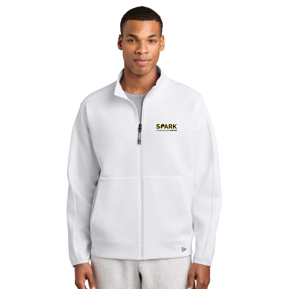 Spark Companies New Era Double Back Full-Zip - White