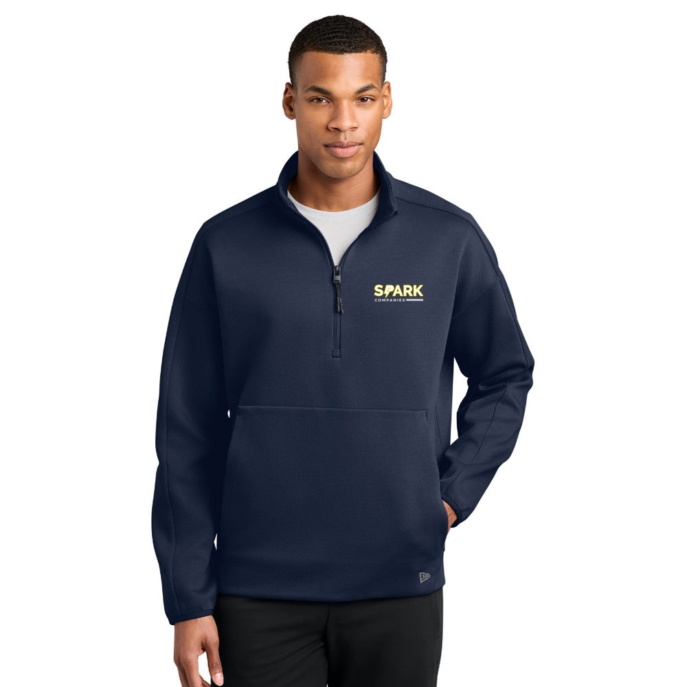 Spark Companies New Era Double Back 1/4-Zip - True Navy