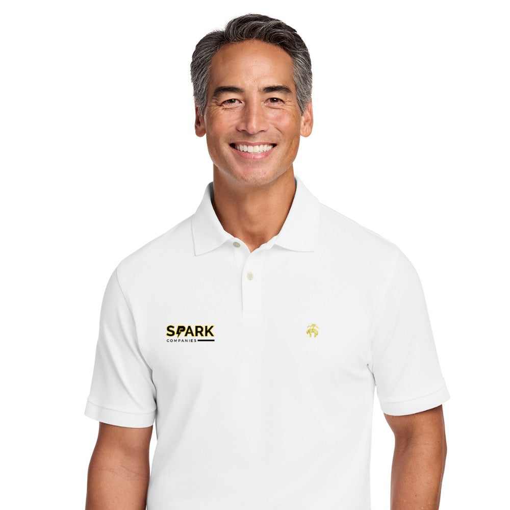 Spark Companies Brooks Brothers Pima Cotton Pique Polo - White