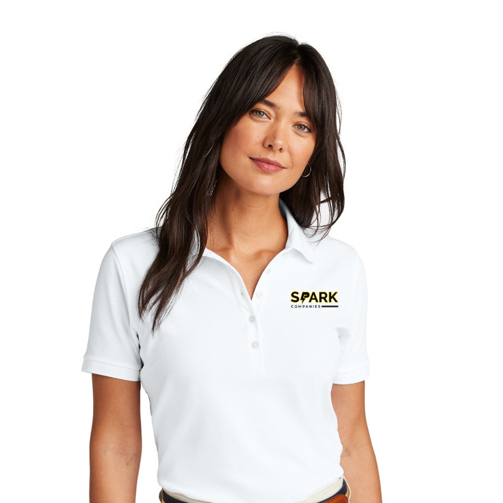 Spark Companies Brooks Brothers Women's Pima Cotton Pique Polo - White
