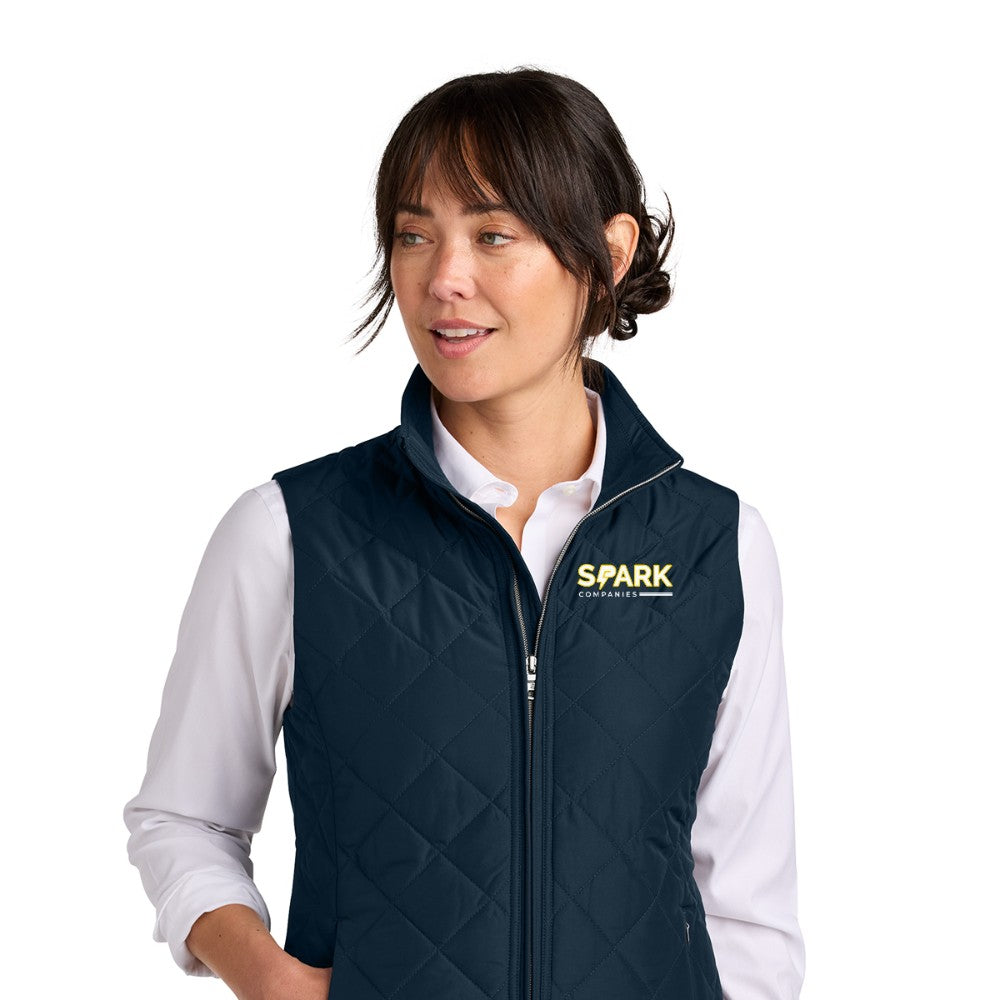 Spark Companies Brooks Brothers Women's Quilted Vest - Night Navy