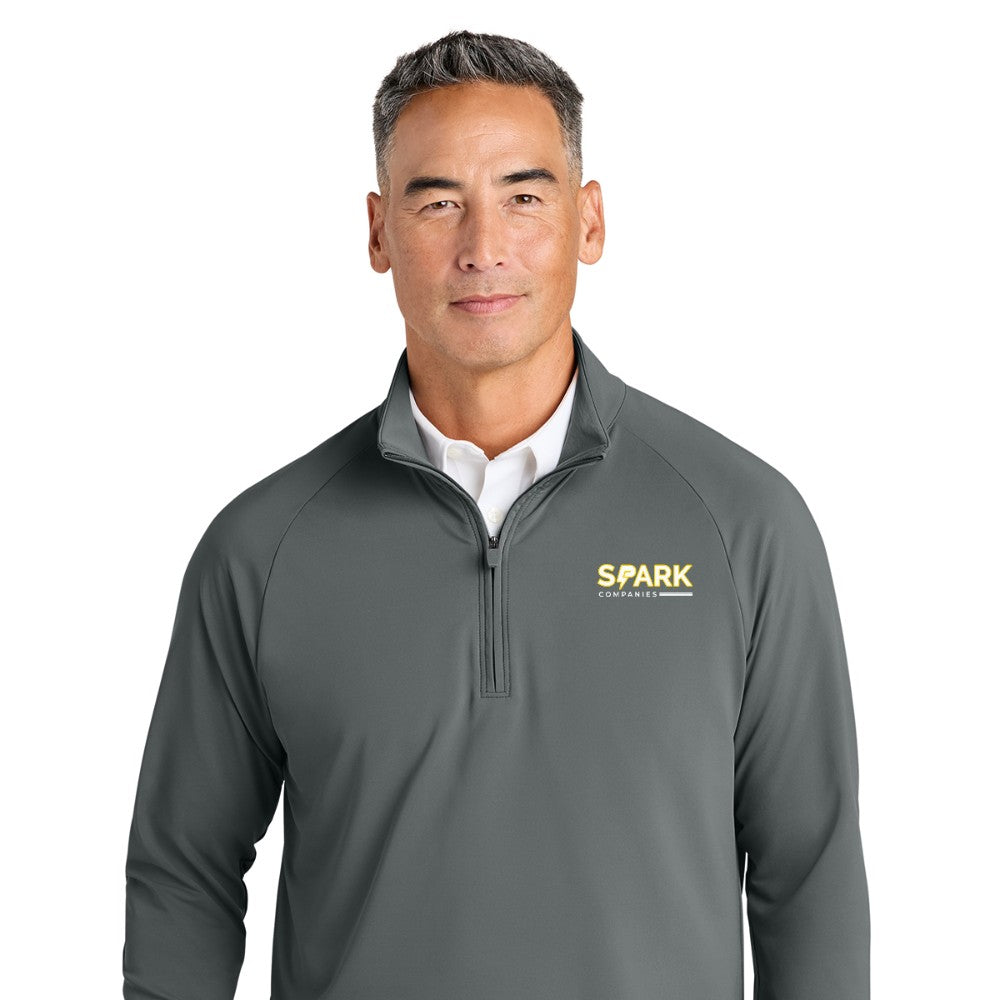 Spark Companies Brooks Brothers Luxe Performance 1/4-Zip - Shadow Grey