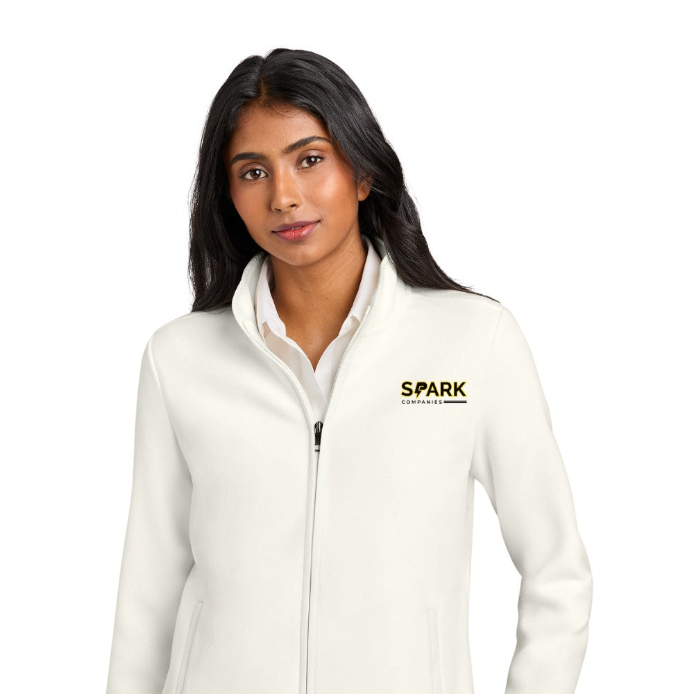 Spark Companies Brooks Brothers Women's Fleece Jacket - Off White