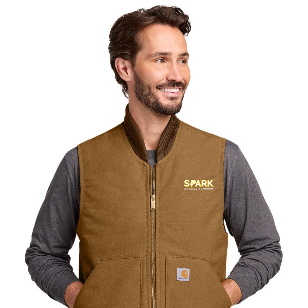 Spark Companies Carhartt Duck Vest - Carhartt Brown