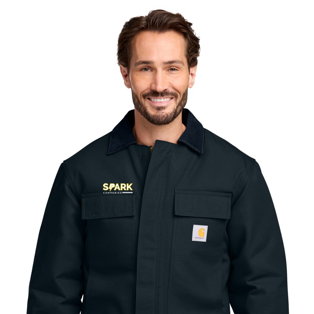 Spark Companies Carhartt Duck Traditional Coat - Dark Navy