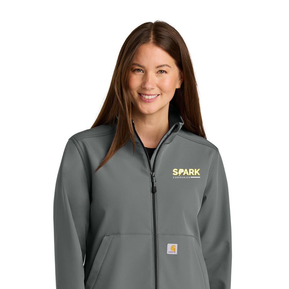 Spark Companies Carhartt Women's Rain Defender Soft Shell Jacket - Steel