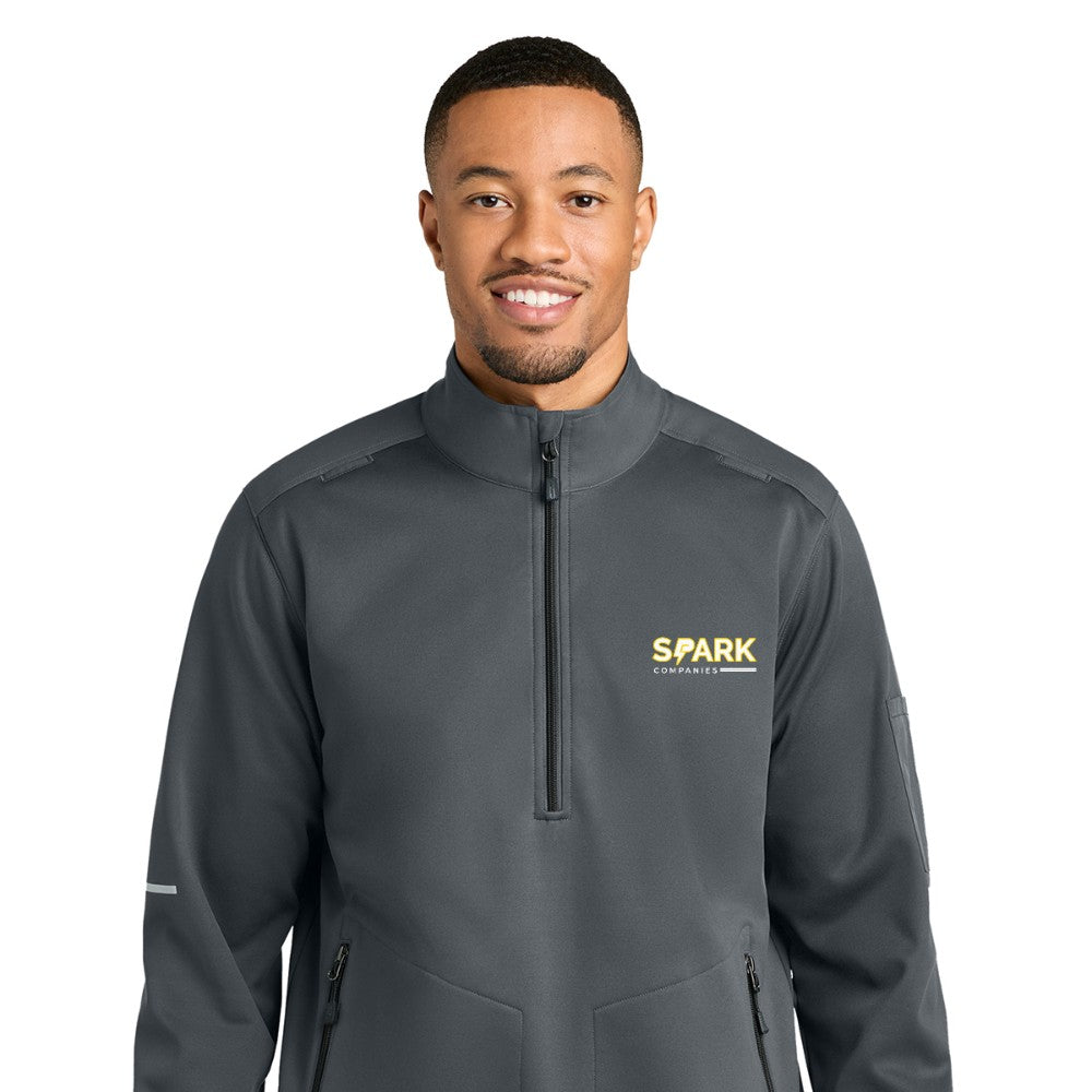 Spark Companies Carhartt FLD & RSCU 1/2-Zip Mid-Layer - Pewter