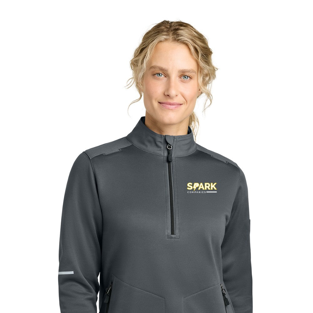Spark Companies Carhartt Women's FLD & RSCU 1/2-Zip Mid-Layer - Pewter