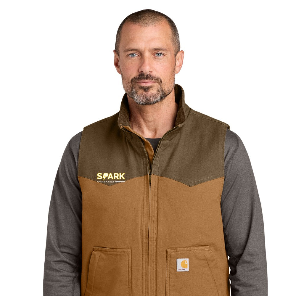 Spark Companies Carhartt Montana Rugged Flex Duck Vest - Carhartt Brown/ Coffee