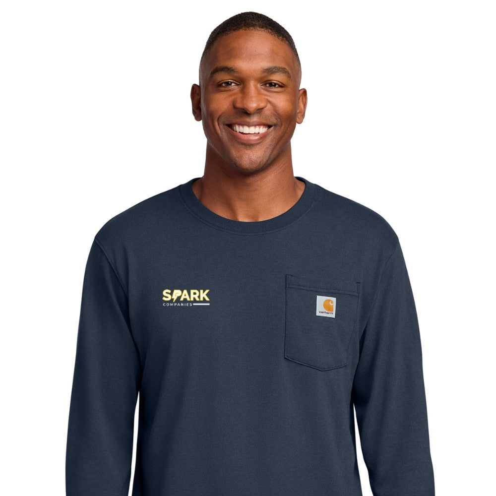 Spark Companies Carhartt Workwear Pocket Long Sleeve T-Shirt - Navy