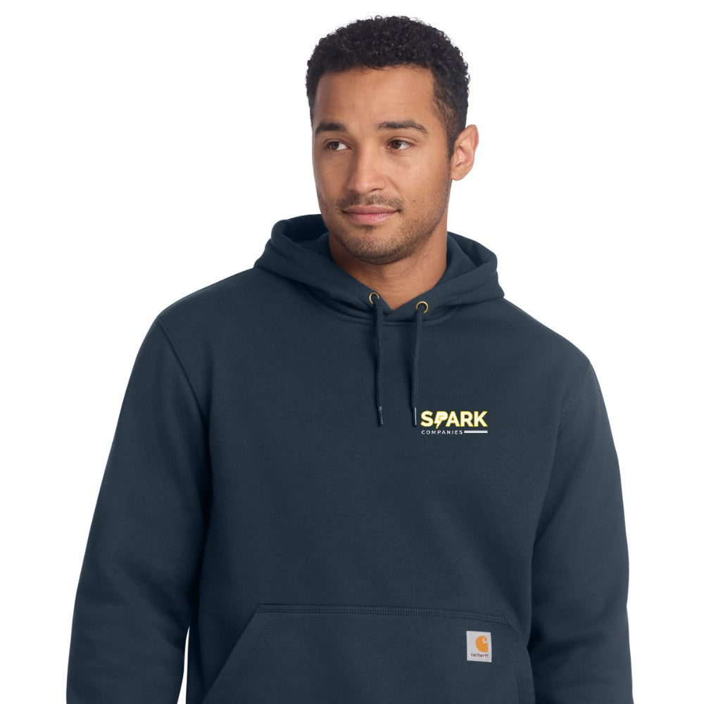 Spark Companies Carhartt Rain Defender Paxton Heavyweight Hooded Sweatshirt - New Navy