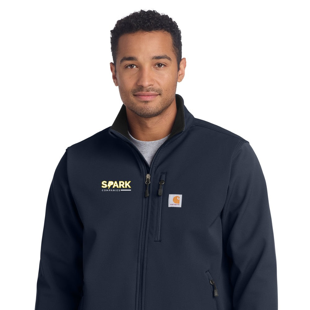 Spark Companies Carhartt Crowley Soft Shell Jacket - Navy
