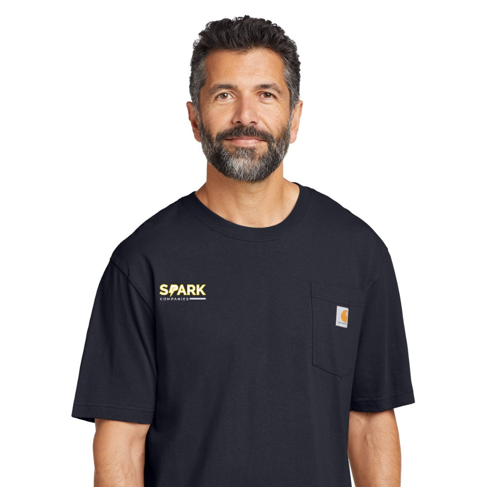Spark Companies Carhartt Tall Workwear Pocket Short Sleeve T-Shirt - Navy