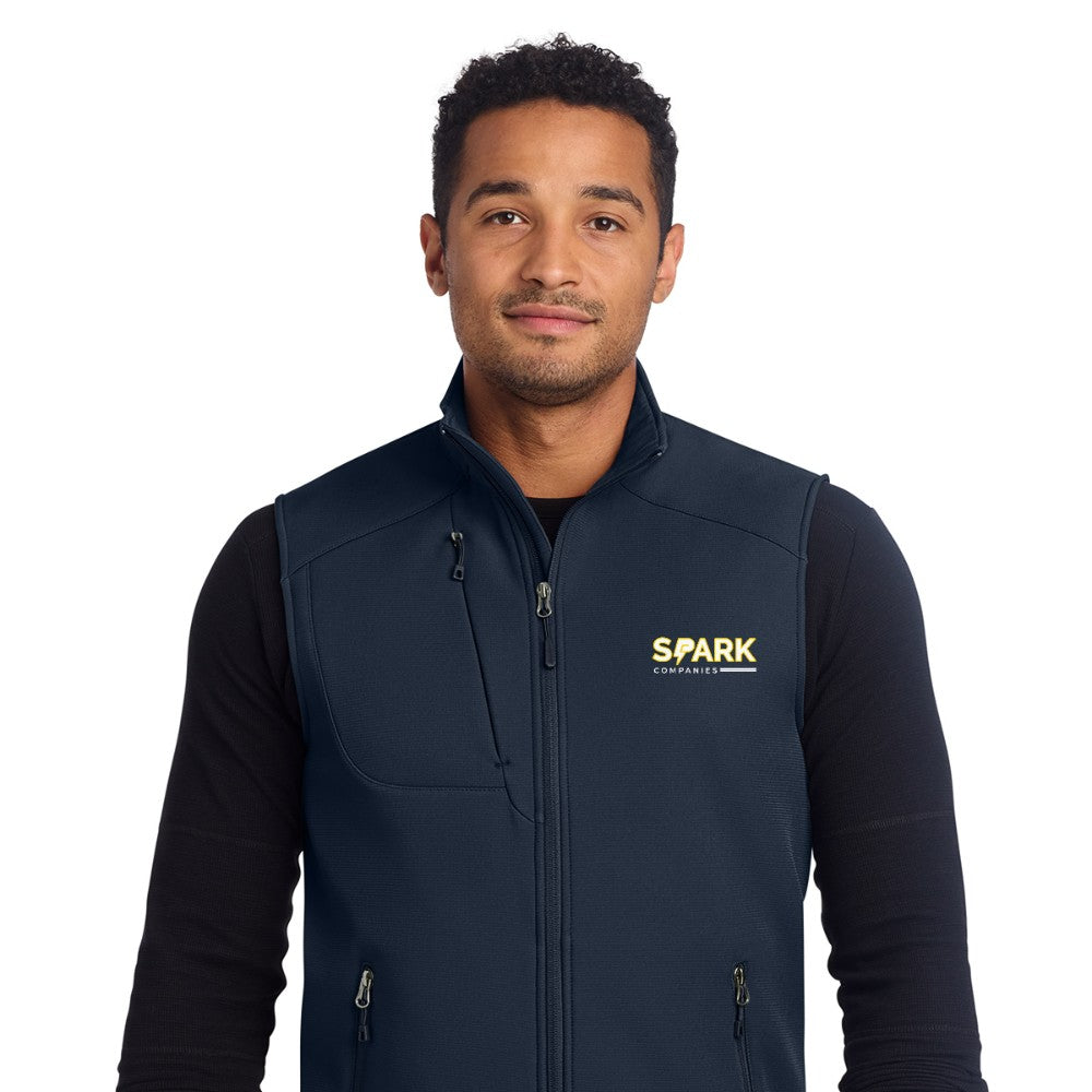 Spark Companies Eddie Bauer Stretch Soft Shell Vest - River Blue Navy