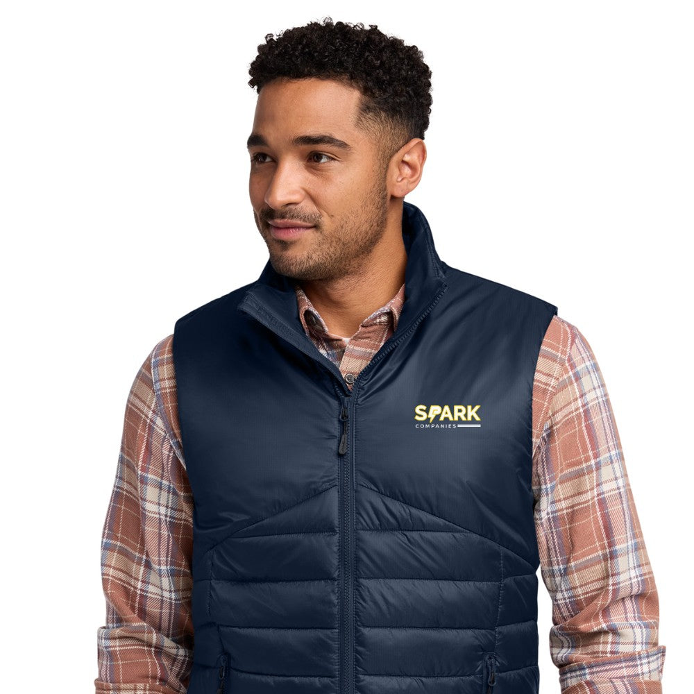 Spark Companies Eddie Bauer Quilted Vest - River Blue Navy