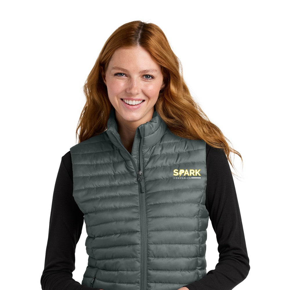 Spark Companies Eddie Bauer Women's Packable Quilted Vest - Metal Grey