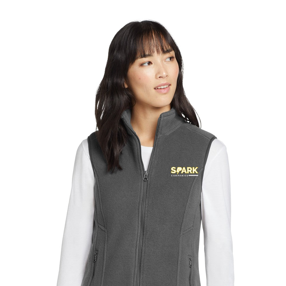 Spark Companies Eddie Bauer Women's Fleece Vest - Grey Steel