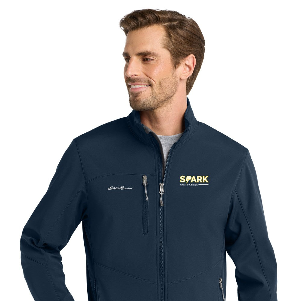 Spark Companies Eddie Bauer Soft Shell Jacket - River Blue Navy