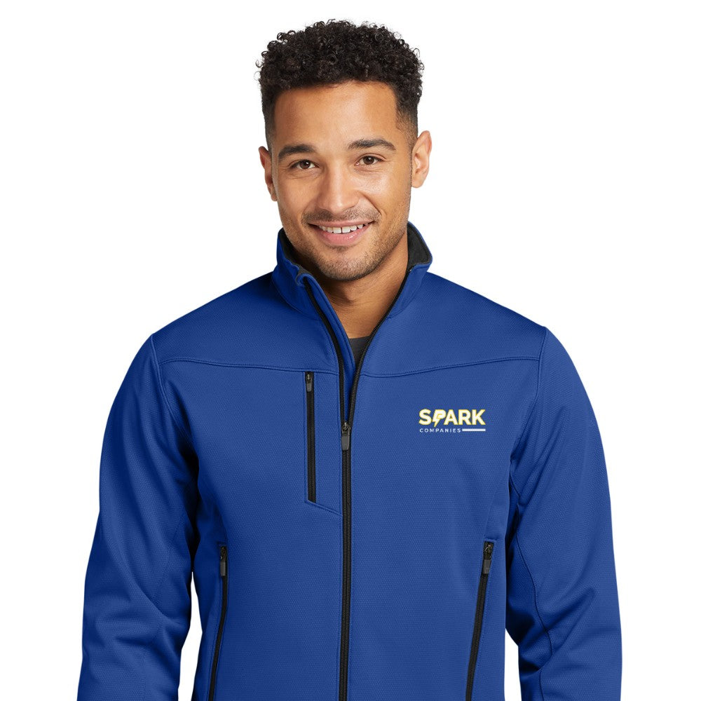 Spark Companies Eddie Bauer Weather-Resist Soft Shell Jacket - Cobalt Blue