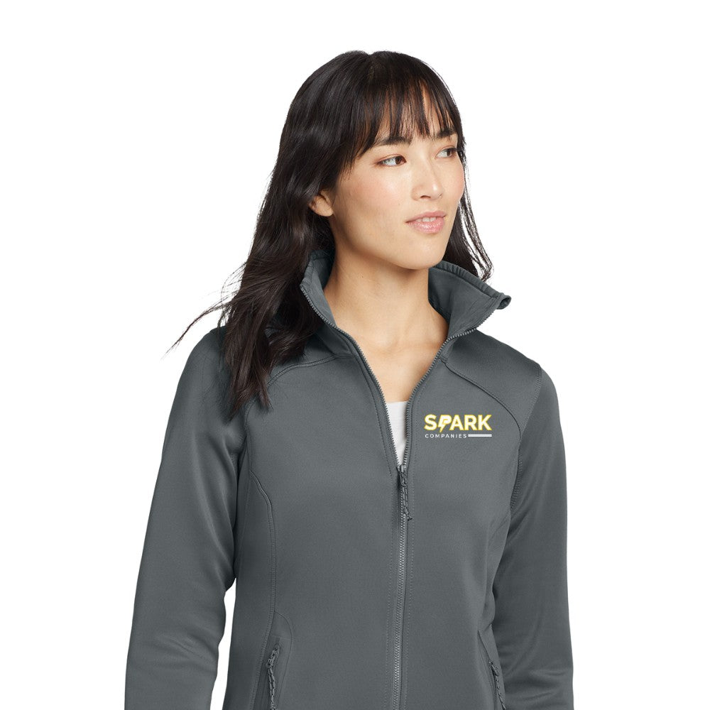 Spark Companies Eddie Bauer Women's Highpoint Fleece Jacket - Metal Grey
