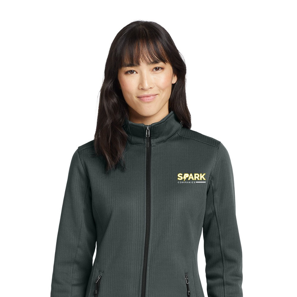 Spark Companies Eddie Bauer Women's Dash Full-Zip Fleece Jacket - Grey Steel
