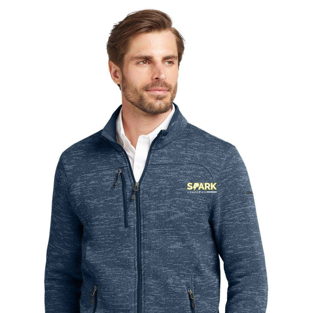 Spark Companies Eddie Bauer Sweater Fleece Full-Zip - River Blue Navy Heather