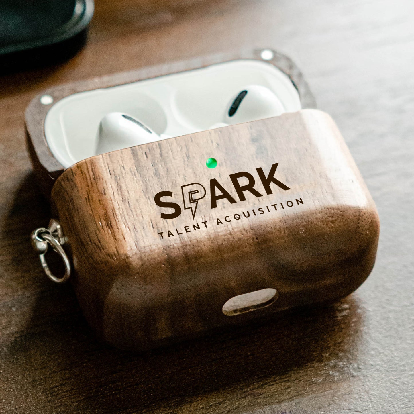 Spark Talent Acquisition AirPods Case - Walnut