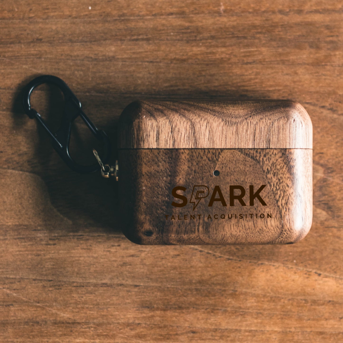 Spark Talent Acquisition AirPods Case - Walnut