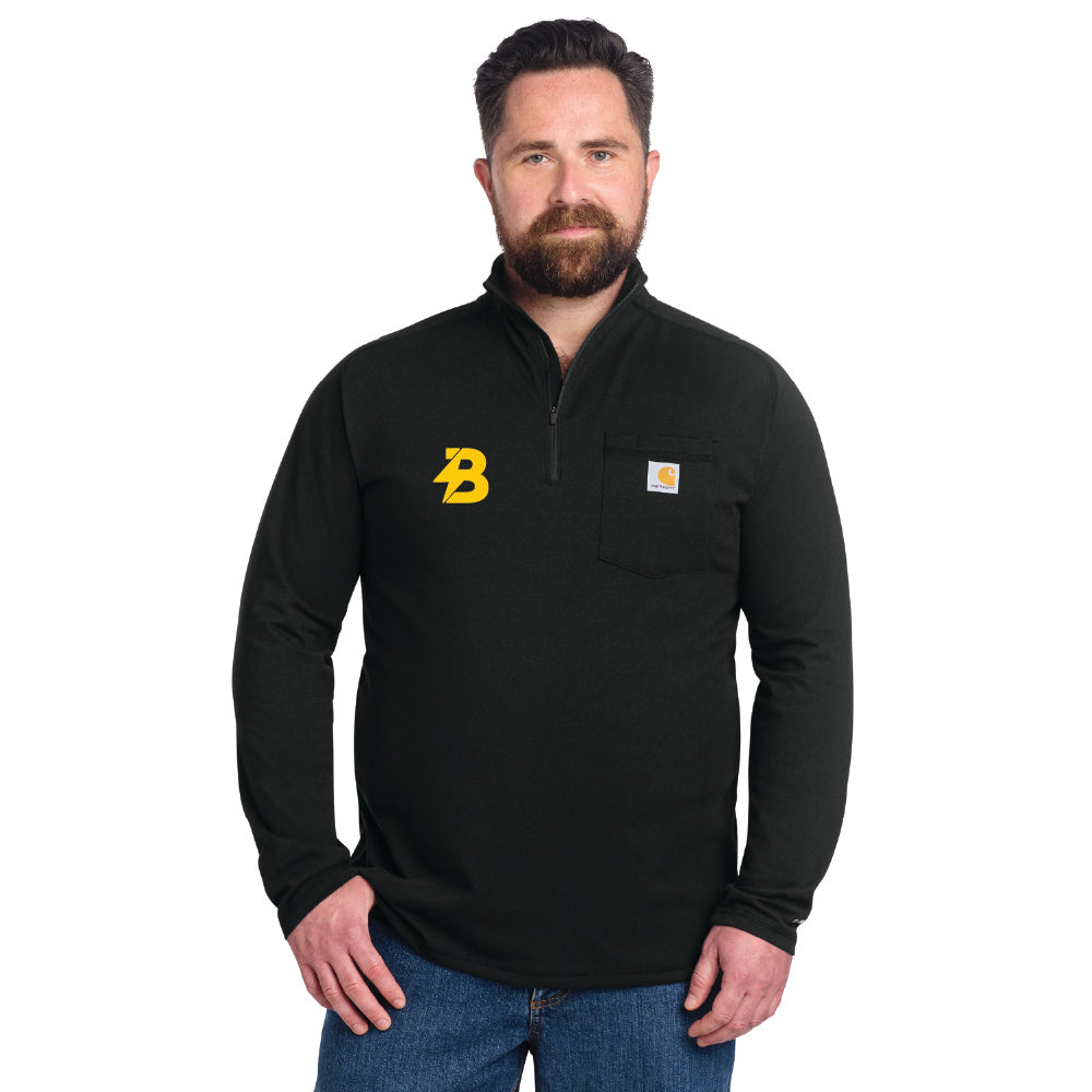 Bolt Creative Strategies Carhartt Force® 1/4-Zip Long Sleeve T-Shirt