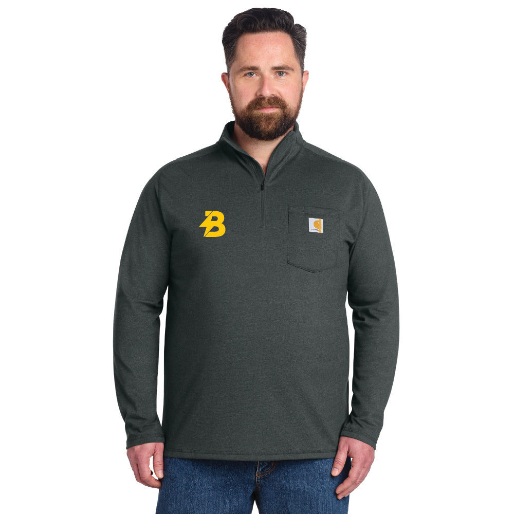 Bolt Creative Strategies Carhartt Force® 1/4-Zip Long Sleeve T-Shirt
