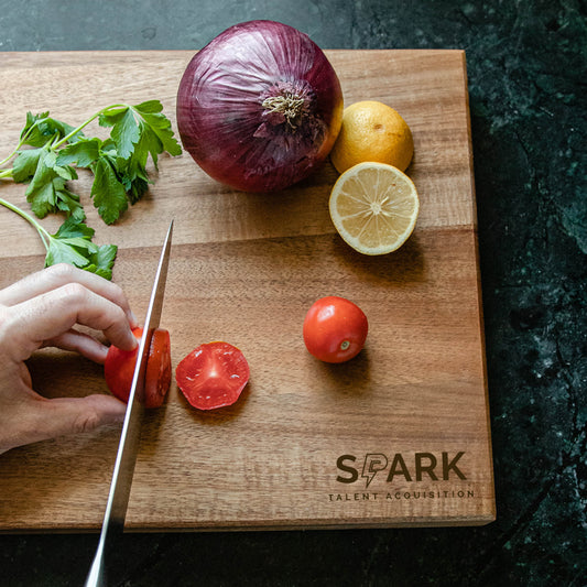 Spark Talent Acquisition Chopping Block + Cutting Board
