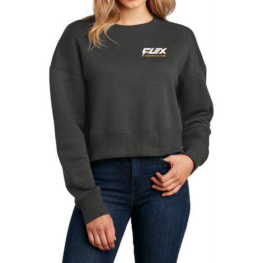 Flex Workforce District® Women’s Perfect Weight® Fleece Cropped Crew