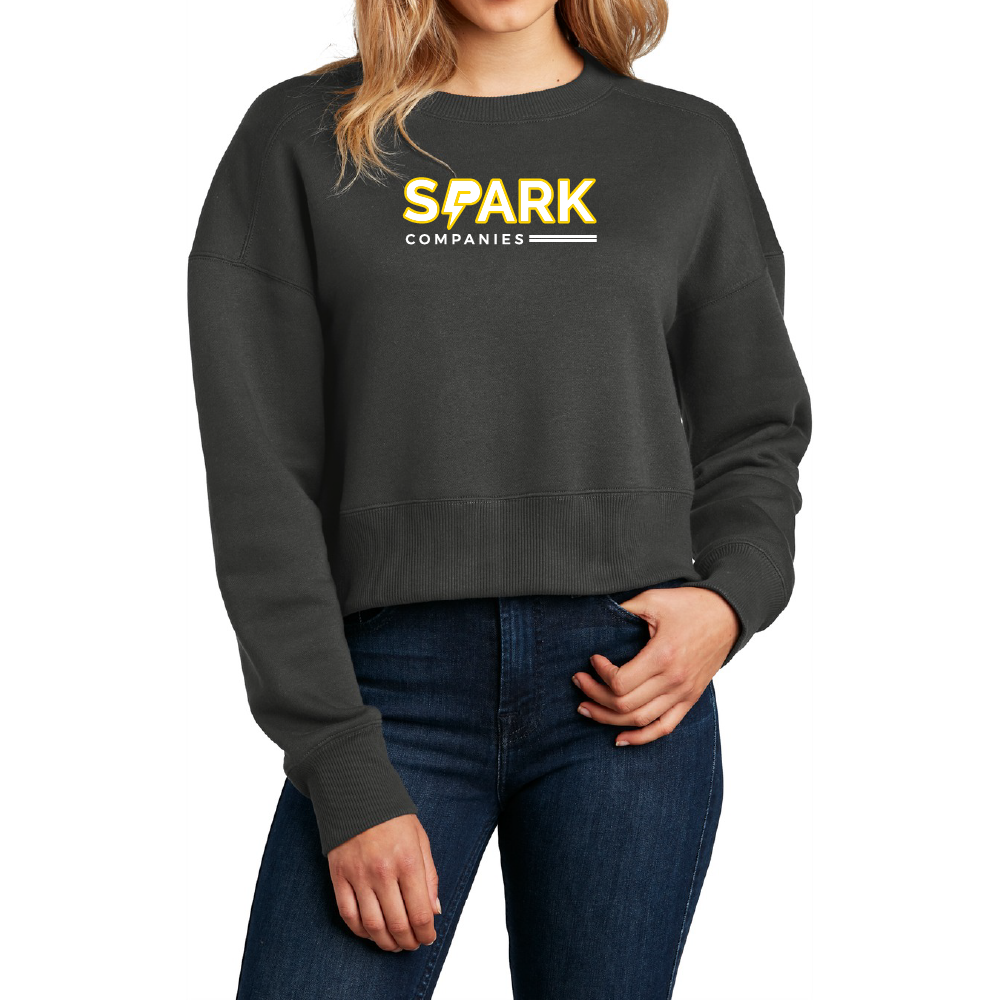 Spark Companies District® Women’s Perfect Weight® Fleece Cropped Crew