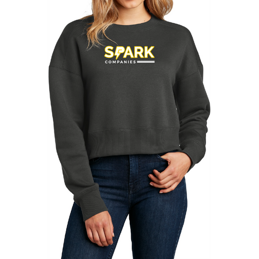 Spark Companies District® Women’s Perfect Weight® Fleece Cropped Crew
