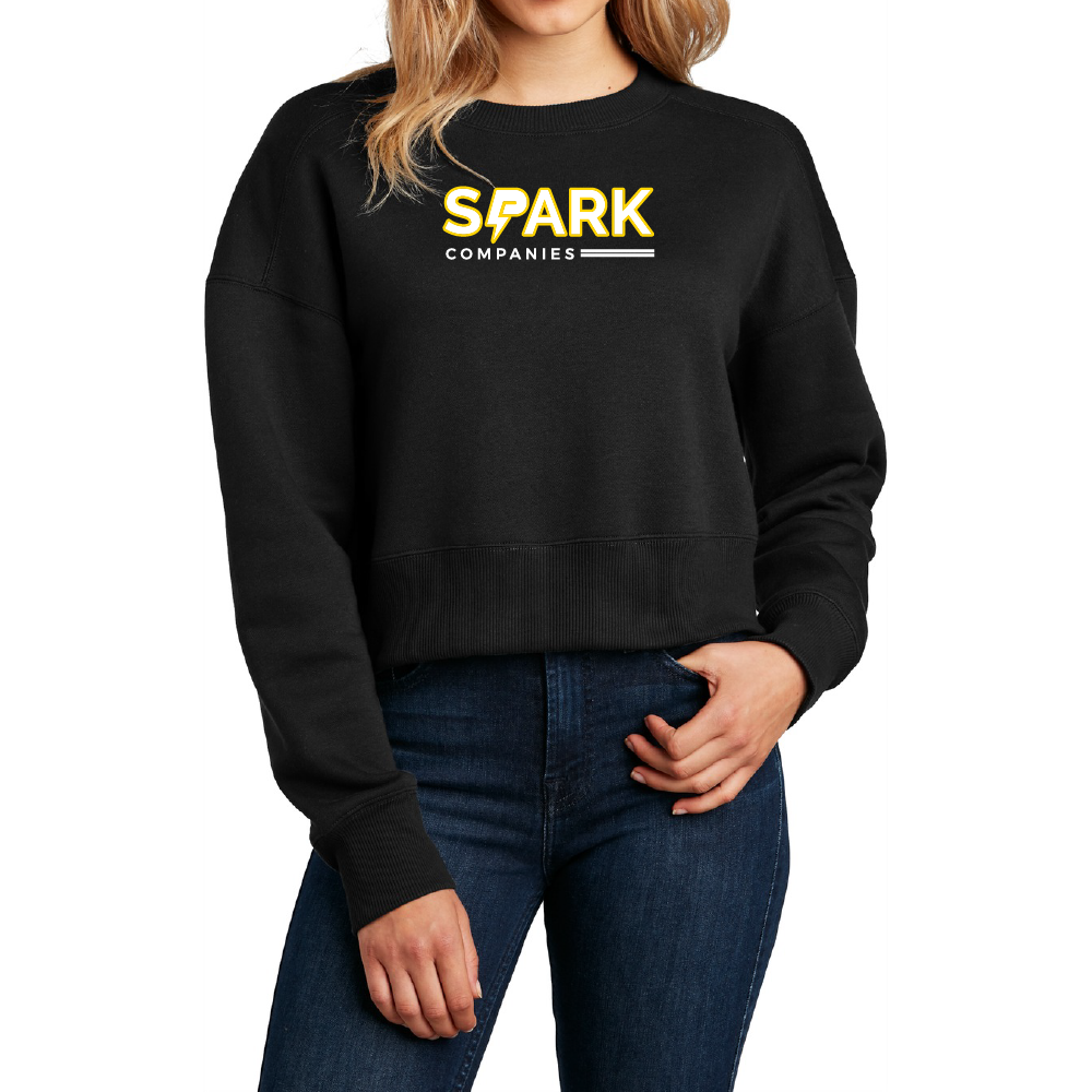 Spark Companies District® Women’s Perfect Weight® Fleece Cropped Crew