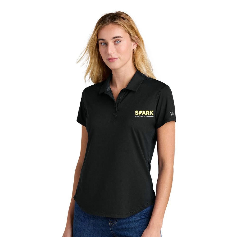 Spark Companies New Era Women's Power Polo - Black