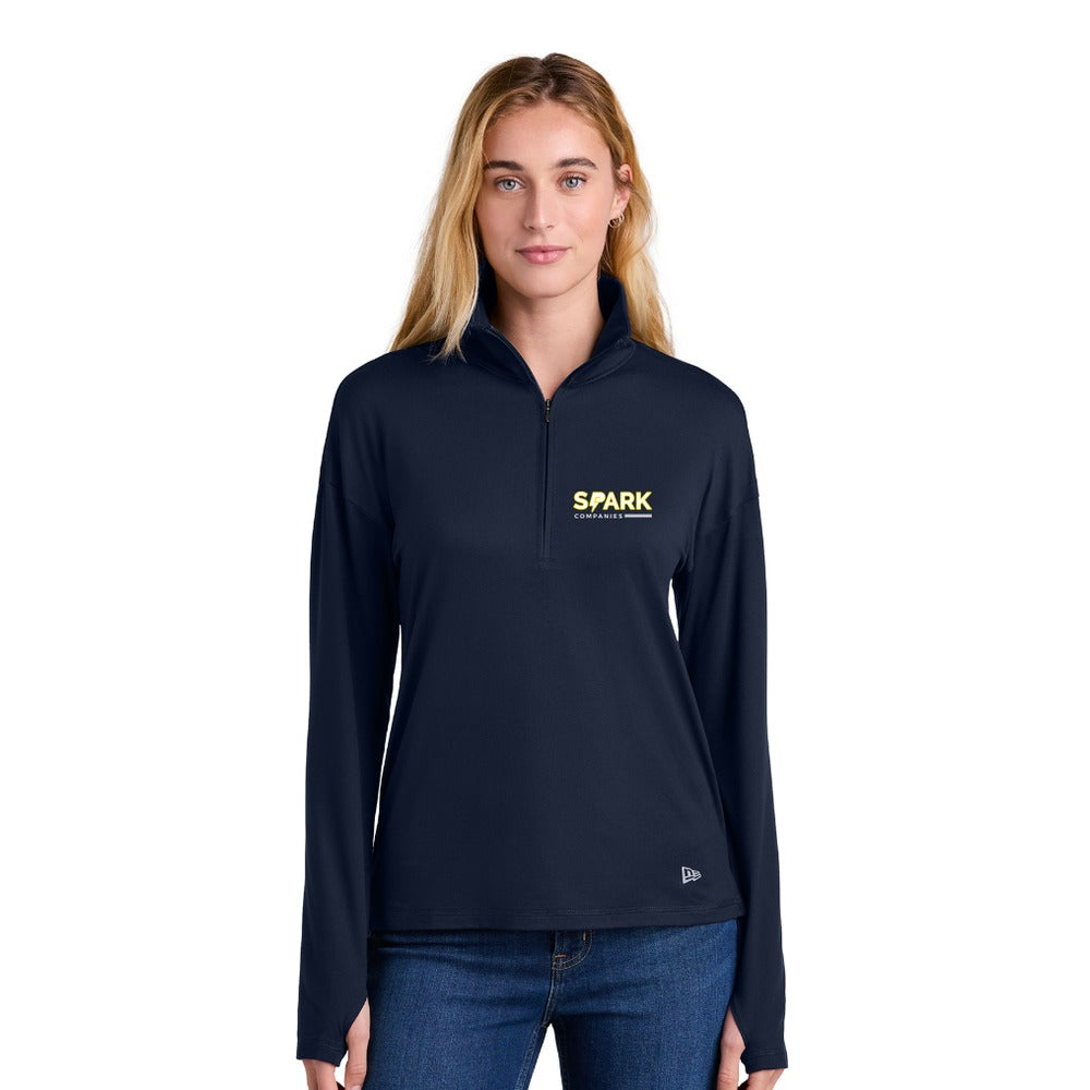 Spark Companies New Era Women's Power 1/2-Zip - True Navy