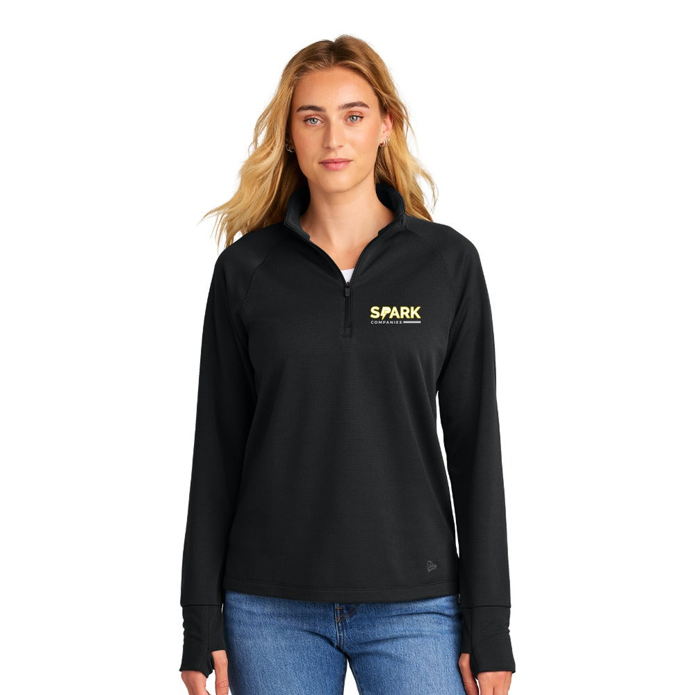 Spark Companies New Era Women's Stand Out 1/4-Zip - Black