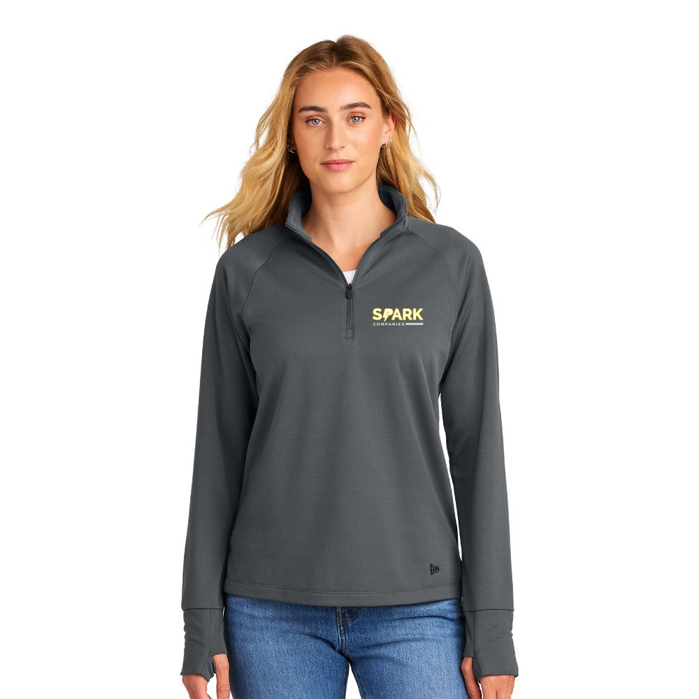 Spark Companies New Era Women's Stand Out 1/4-Zip - Graphite