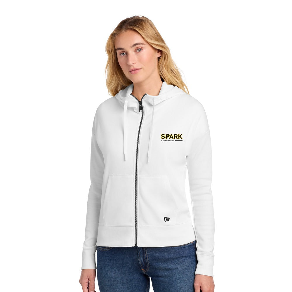 Spark Companies New Era Women's STS Full-Zip Hoodie - Fan White