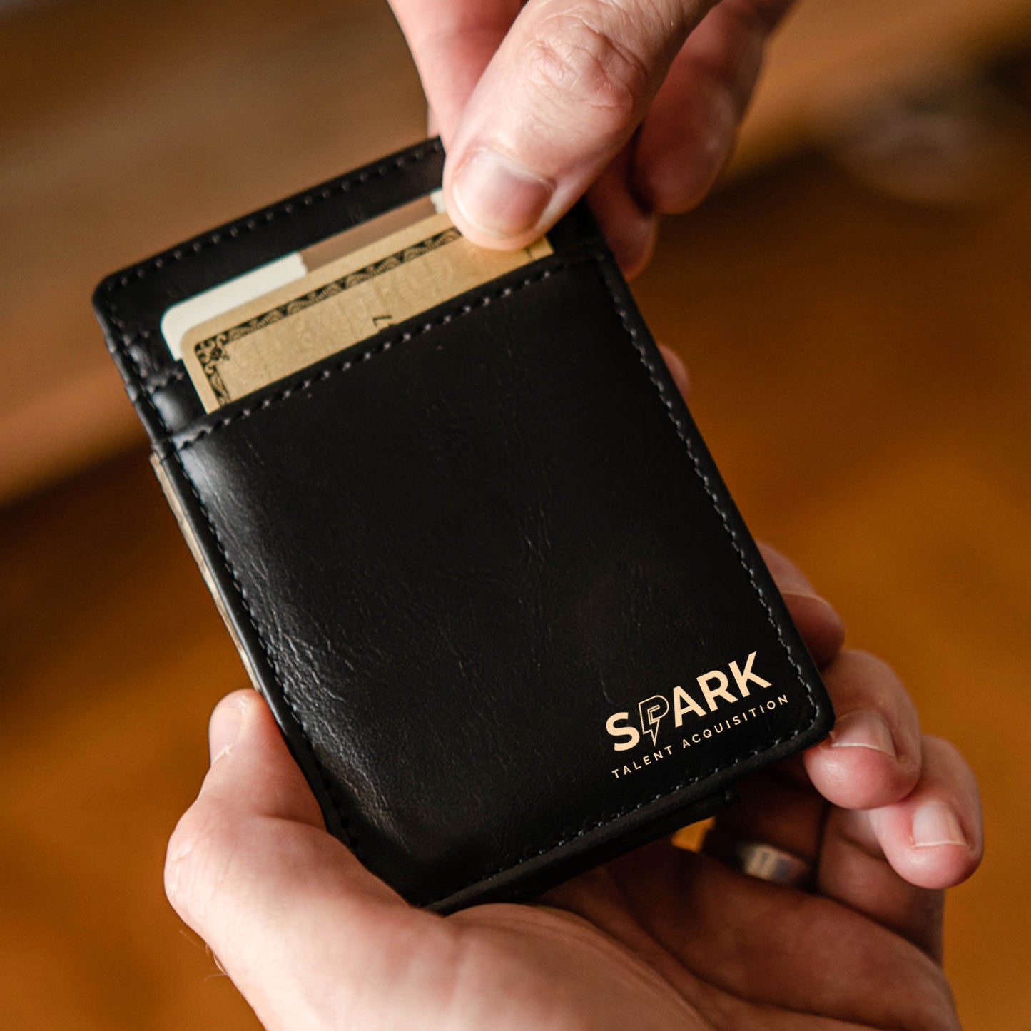 Spark Talent Acquisition Front Pocket Wallet