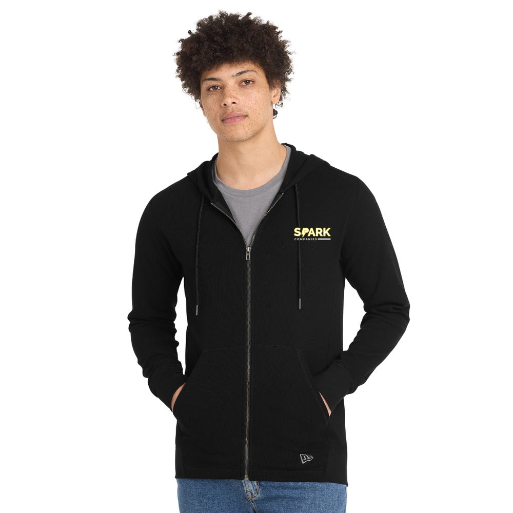 Spark Companies New Era Thermal Full-Zip Hoodie - Black