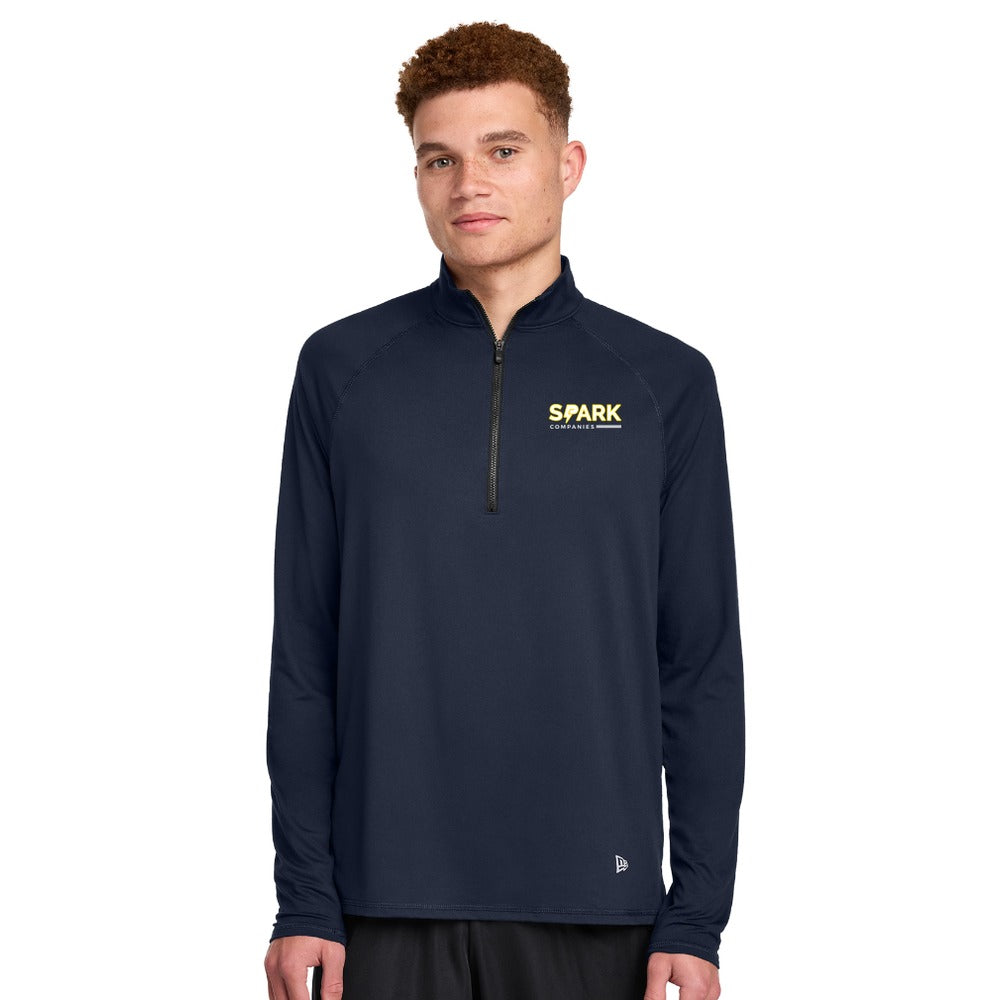 Spark Companies New Era Power 1/2-Zip - True Navy